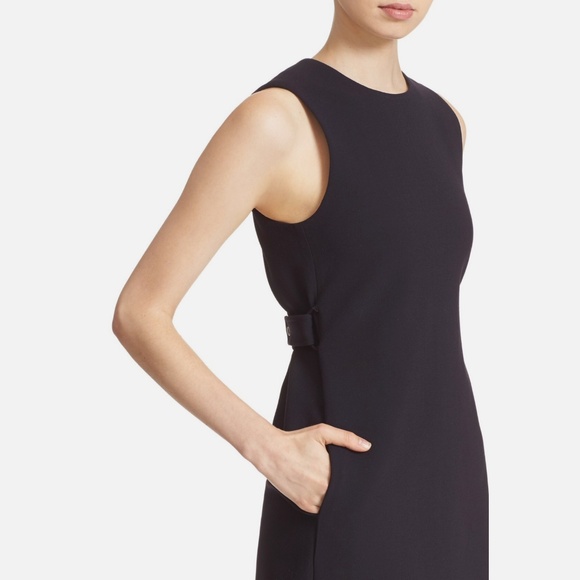 THEORY Rosanelle/New Faded Sleeveless Dress Sz 2 Navy - Picture 5 of 11